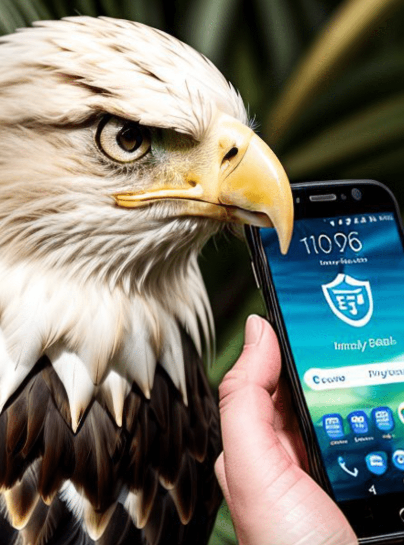 image of Eagle Eye and mobile phone